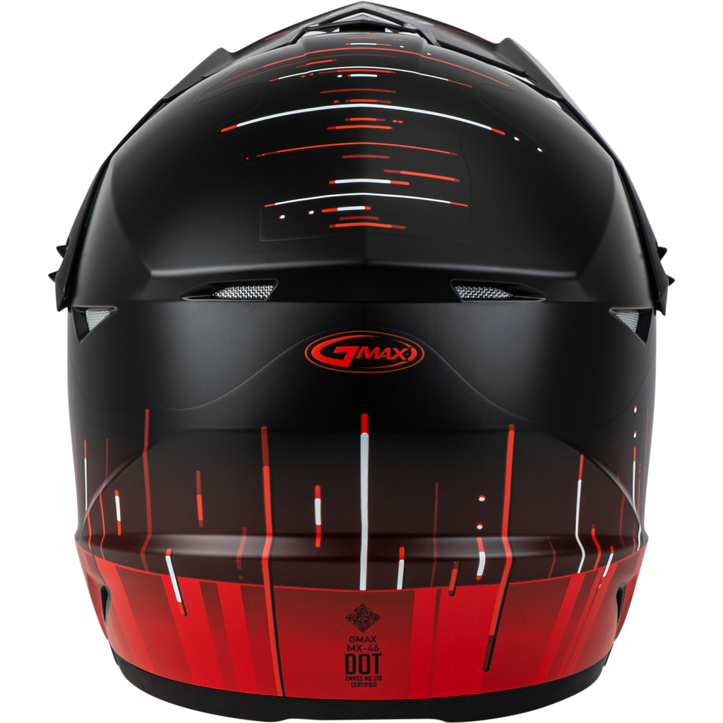 Youth Mx 46y Frequency Offroad Helmet Matte Black/Red Yl