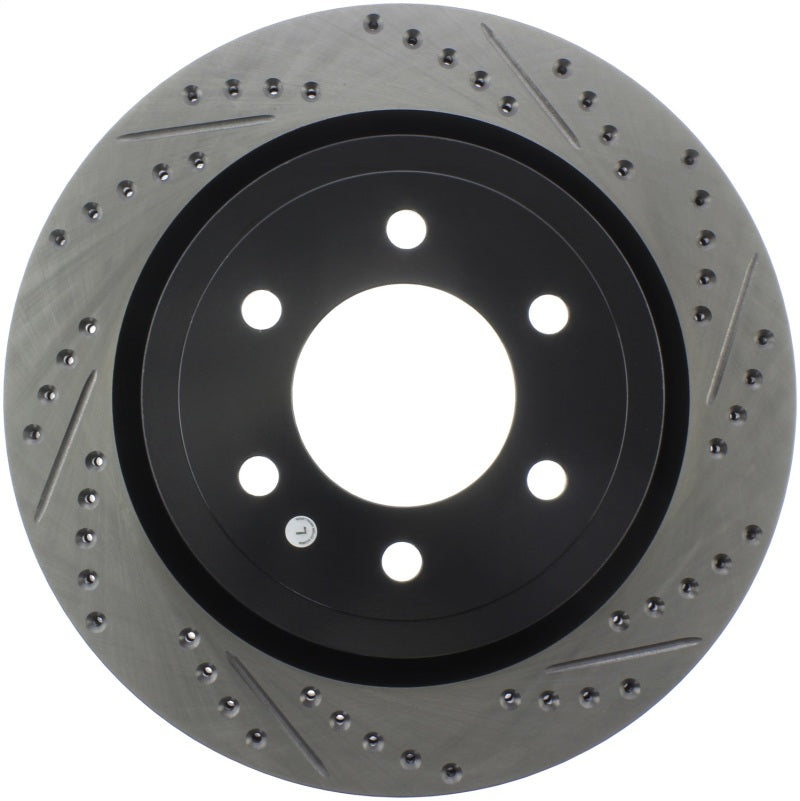 StopTech Slotted & Drilled Sport Brake Rotor - Rear Left