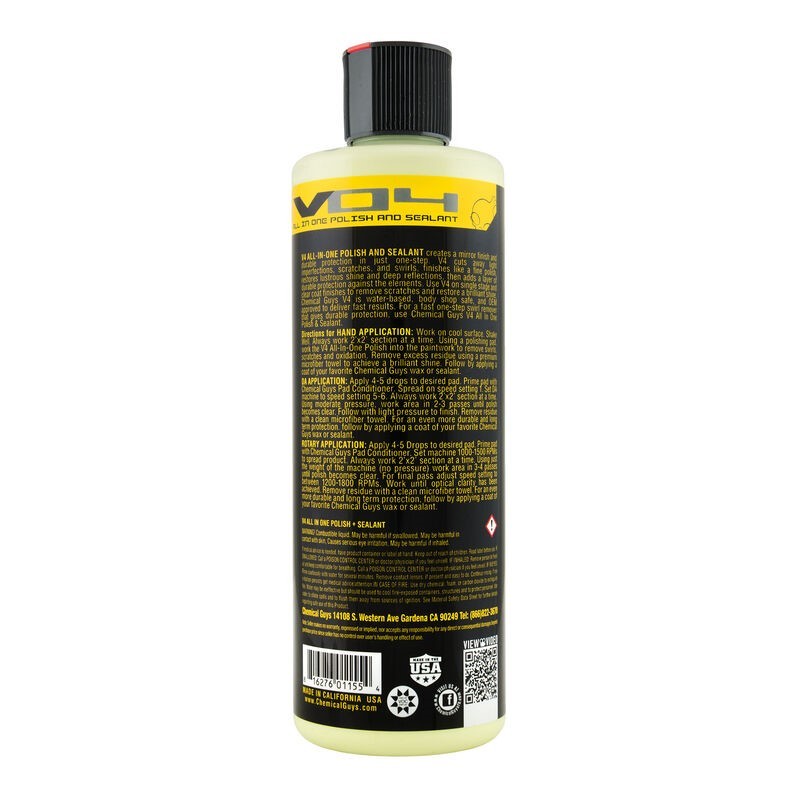 Chemical Guys V4 All-In-One Polish & Sealant - 16oz - Case of 6