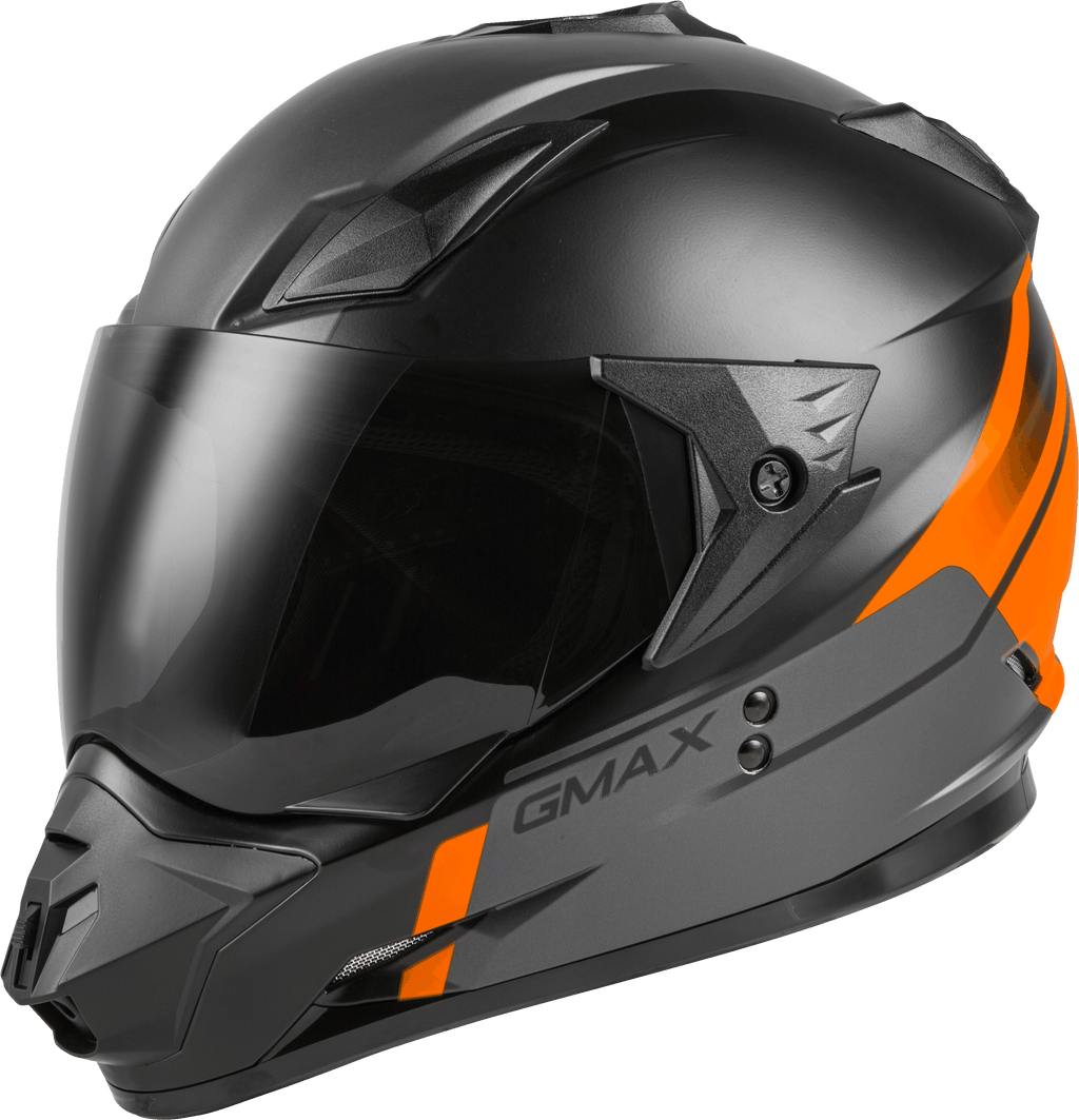 Gm 11 Dual Sport Scud Helmet Matte Black/Orange/Grey Sm