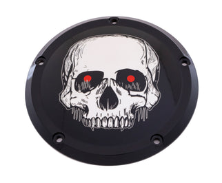 7  M8 Flt/Flh Derby Cover Skull Black
