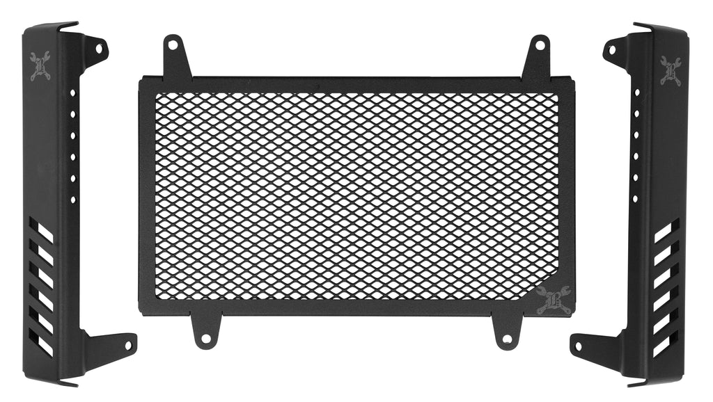 Slash Cut Radiator Cvr Black