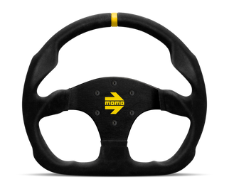 Momo MOD30 Steering Wheel 320 mm -  Black Suede/Black Spokes/1 Stripe