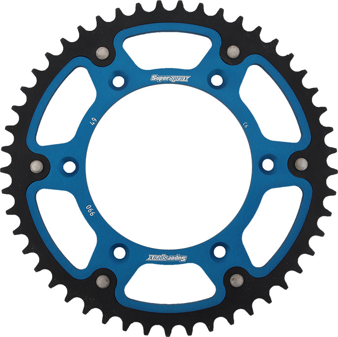 Rear Stealth Sprocket Alu/Stl 49t 520 Blu Husq/Ktm