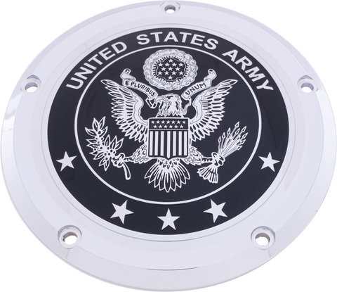 7  M8 Flt/Flh Derby Cover Army Chrome