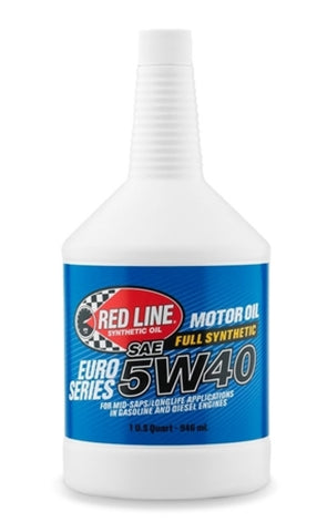 Red Line Euro-Series 5W40 Motor Oil Quart - Case of 12