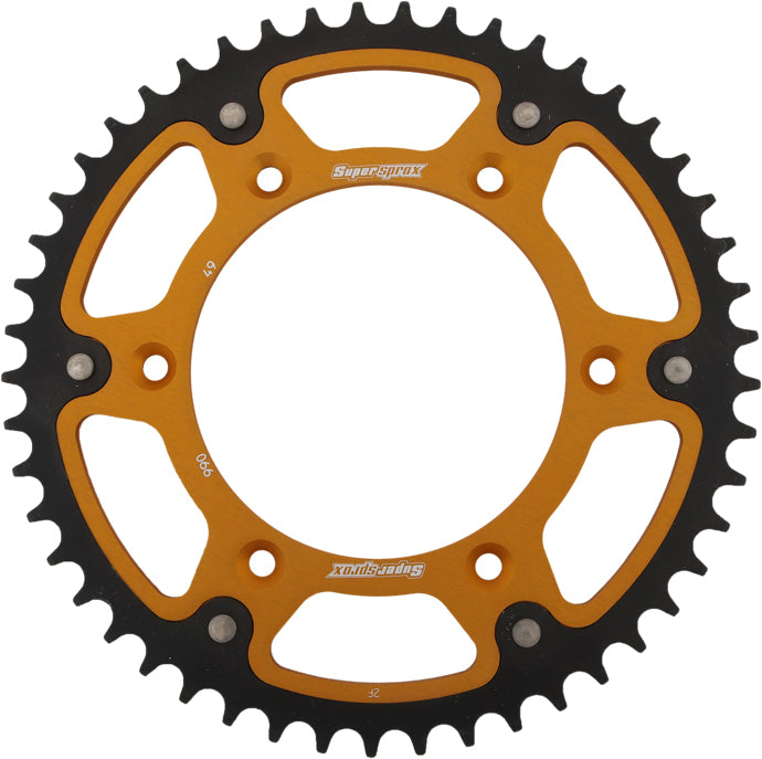 Rear Stealth Sprocket Alu/Stl 49t 520 Gld Husq/Ktm