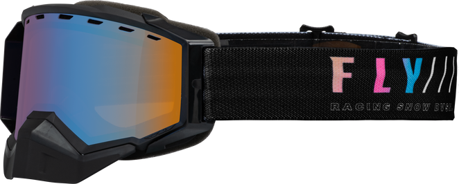 Zne Snw S.E. Goggle Blk/Sunset W/ Sky Blue Mirror/Amber Lens