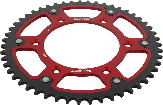 Rear Stealth Sprocket Alu/Stl 51t 520 Red Beta