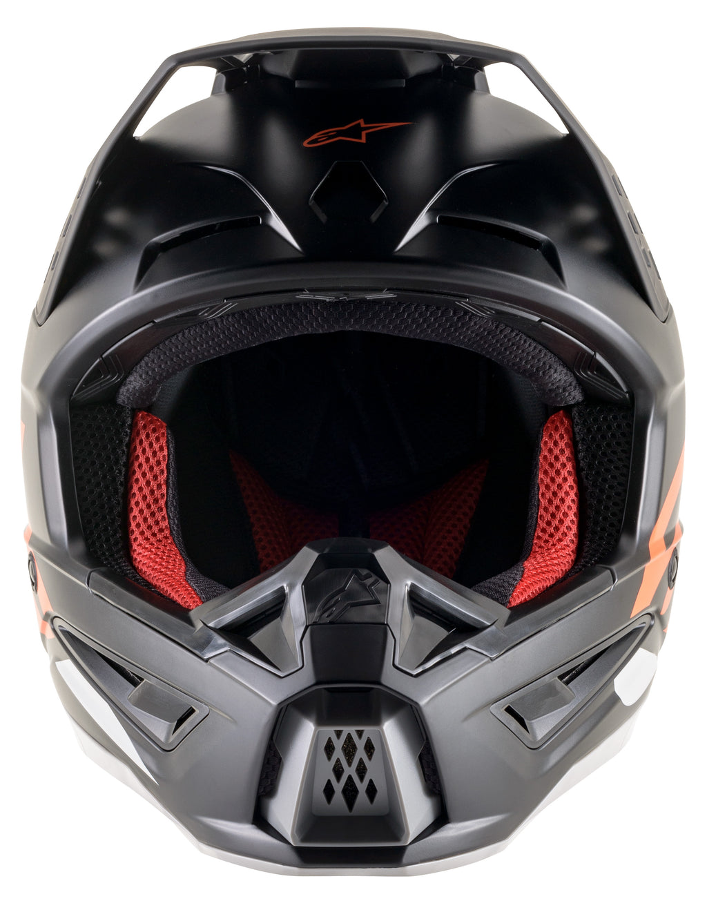 S M5 Compass Helmet Matte Black/Orange Fluo Xs