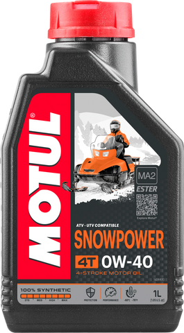 Snowpower 4t Syn Engine Oil 0w40 1 Ltr 12/Case