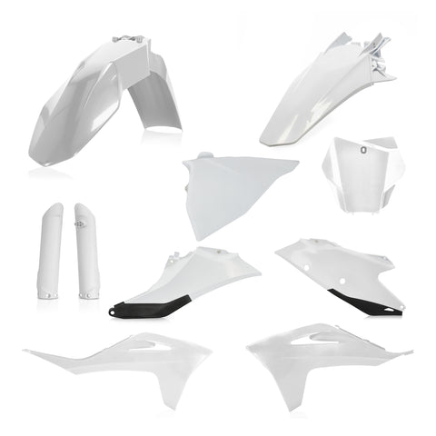 Full Plastic Kit Gas/Ktm White/Black