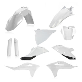 Full Plastic Kit Gas/Ktm White/Black