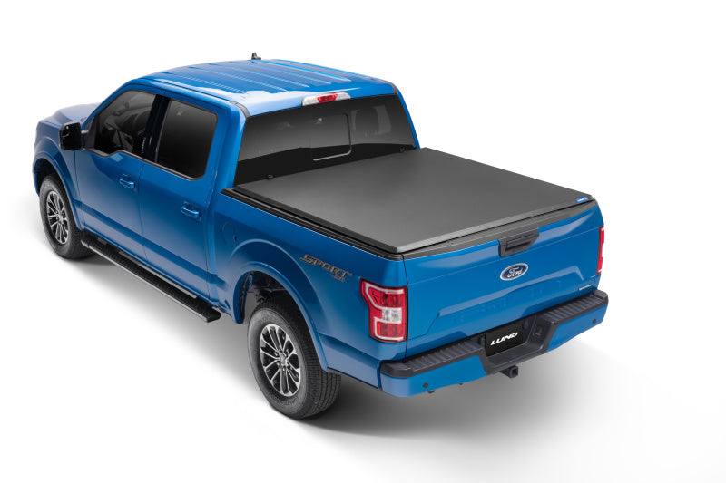 Lund 04-08 Ford F-150 Styleside (5.5ft. Bed) Hard Fold Tonneau Cover - Black