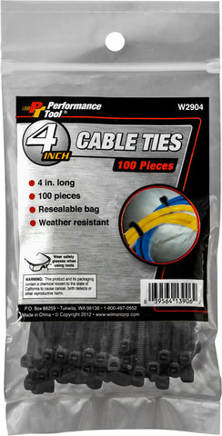 Cable Tie 4" 100/Pack