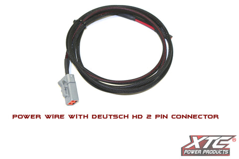 6' 14 Ga. Power Wire To Hd 2 Pin Deustch Dtp06 2s