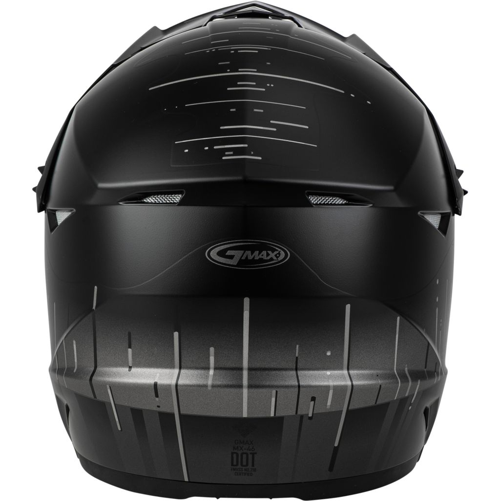 Mx 46 Frequency Off Road Helmet Matte Black/Grey Lg