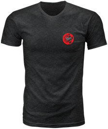 Fly Sprocket Tee Charcoal/Red/Grey Xl