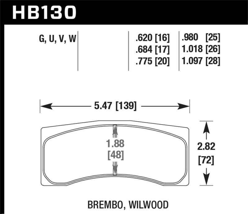 Hawk Performance HB130U1.097