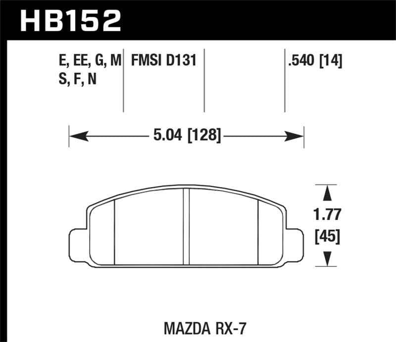 Hawk Performance HB152M.540