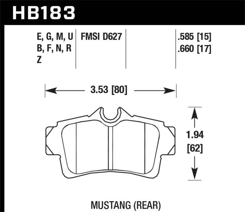 Hawk Performance HB183F.660
