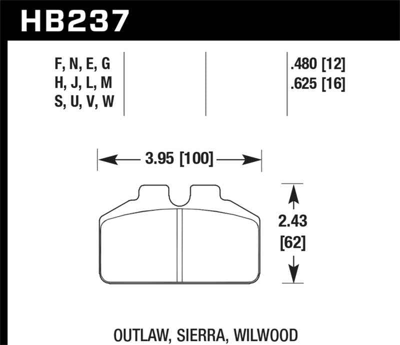 Hawk Performance HB237M.625