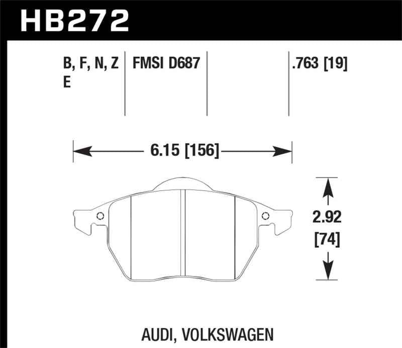 Hawk Performance HB272E.763
