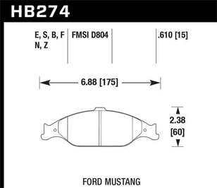 Hawk Performance HB274F.610
