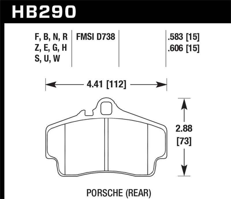 Hawk Performance HB290N.606