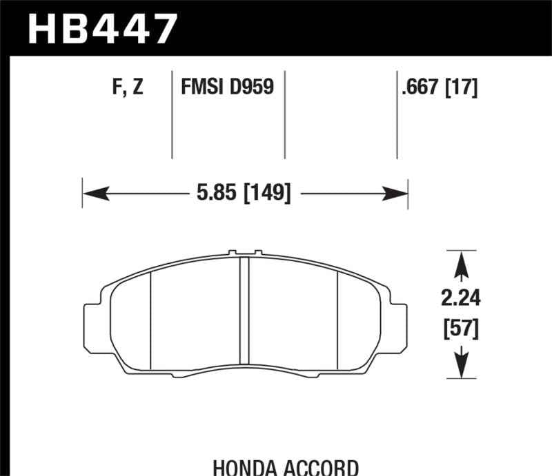 Hawk Performance HB447F.667