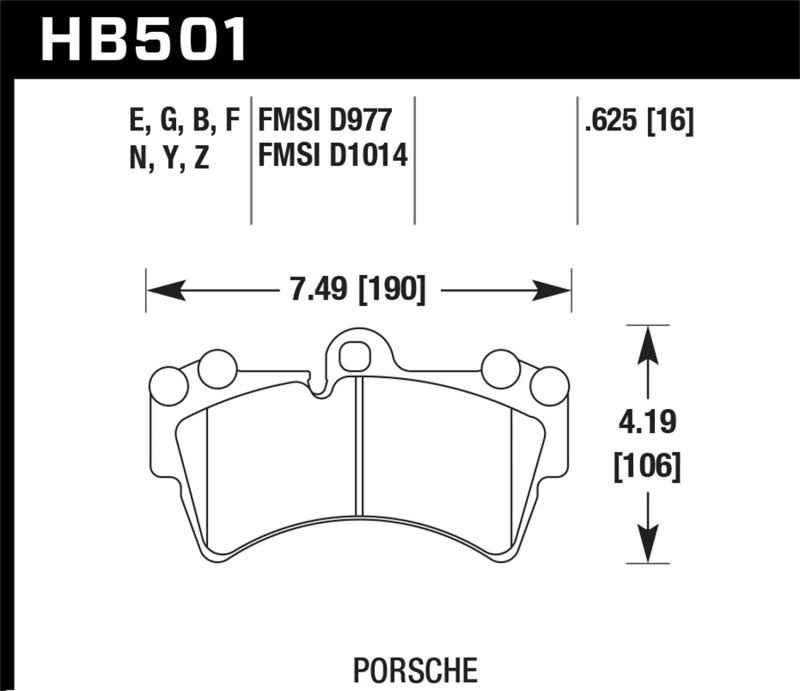 Hawk Performance HB501F.625