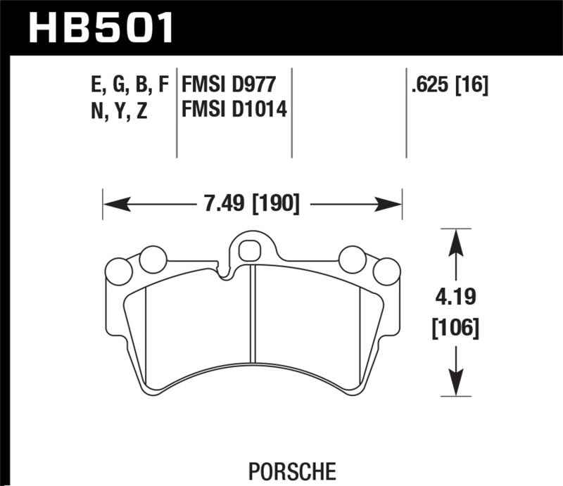 Hawk Performance HB501F.625