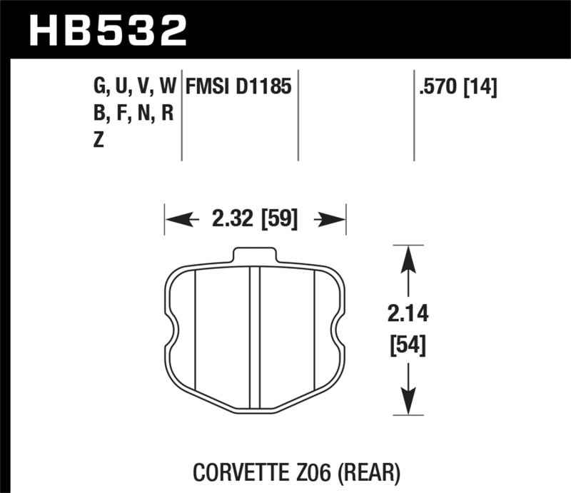 Hawk Performance HB532N.570
