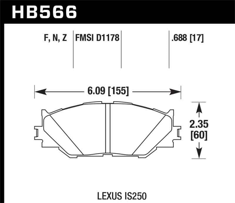 Hawk Performance HB566F.688