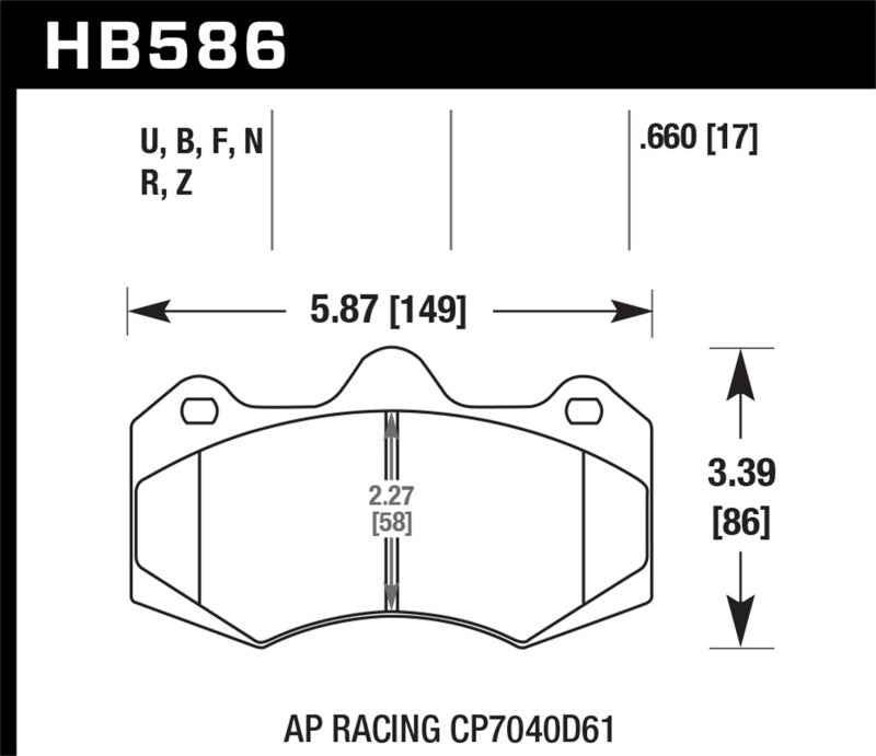 Hawk Performance HB586G.660