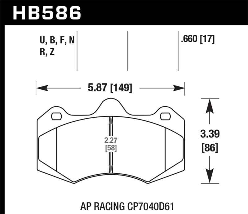 Hawk Performance HB586G.660