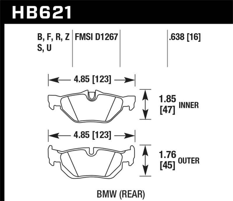Hawk Performance HB621U.638