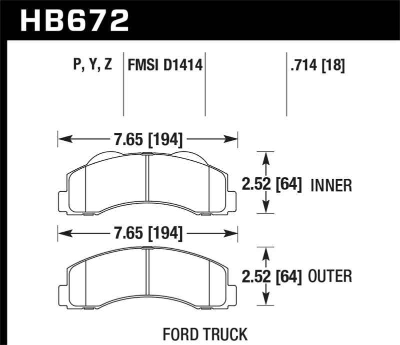 Hawk Performance HB672P.714