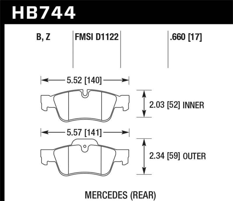 Hawk Performance HB744Z.660
