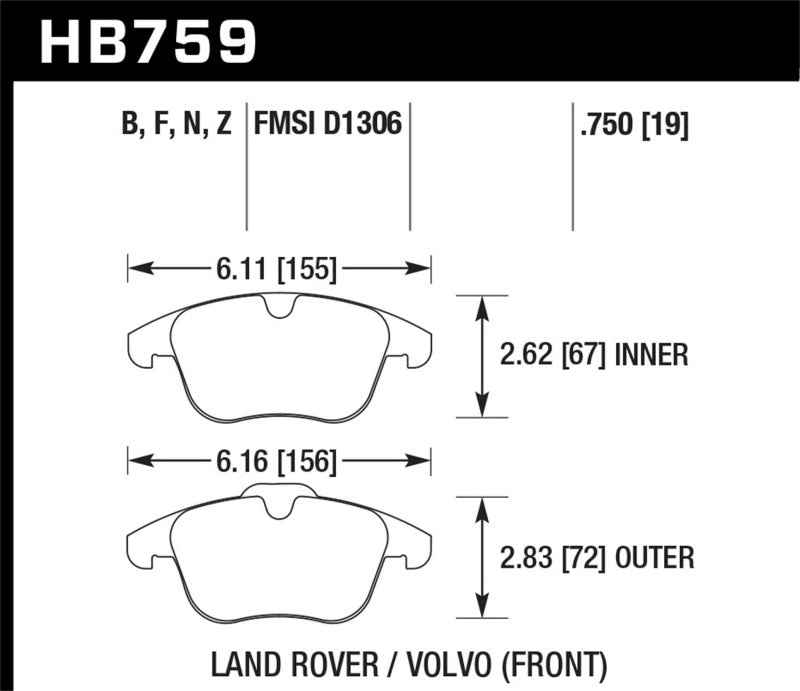 Hawk Performance HB759F.750