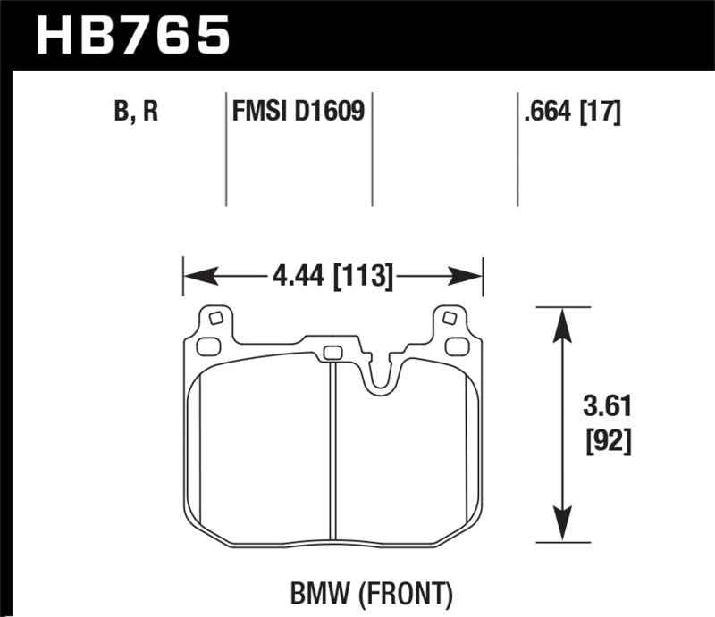 Hawk Performance HB765U.664