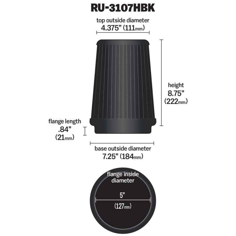 K&N Engineering RU-3107HBK