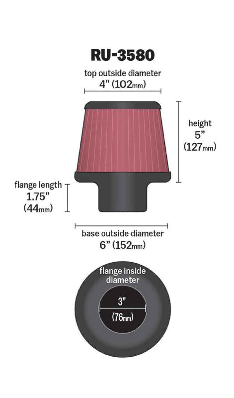 K&N Engineering RU-3580