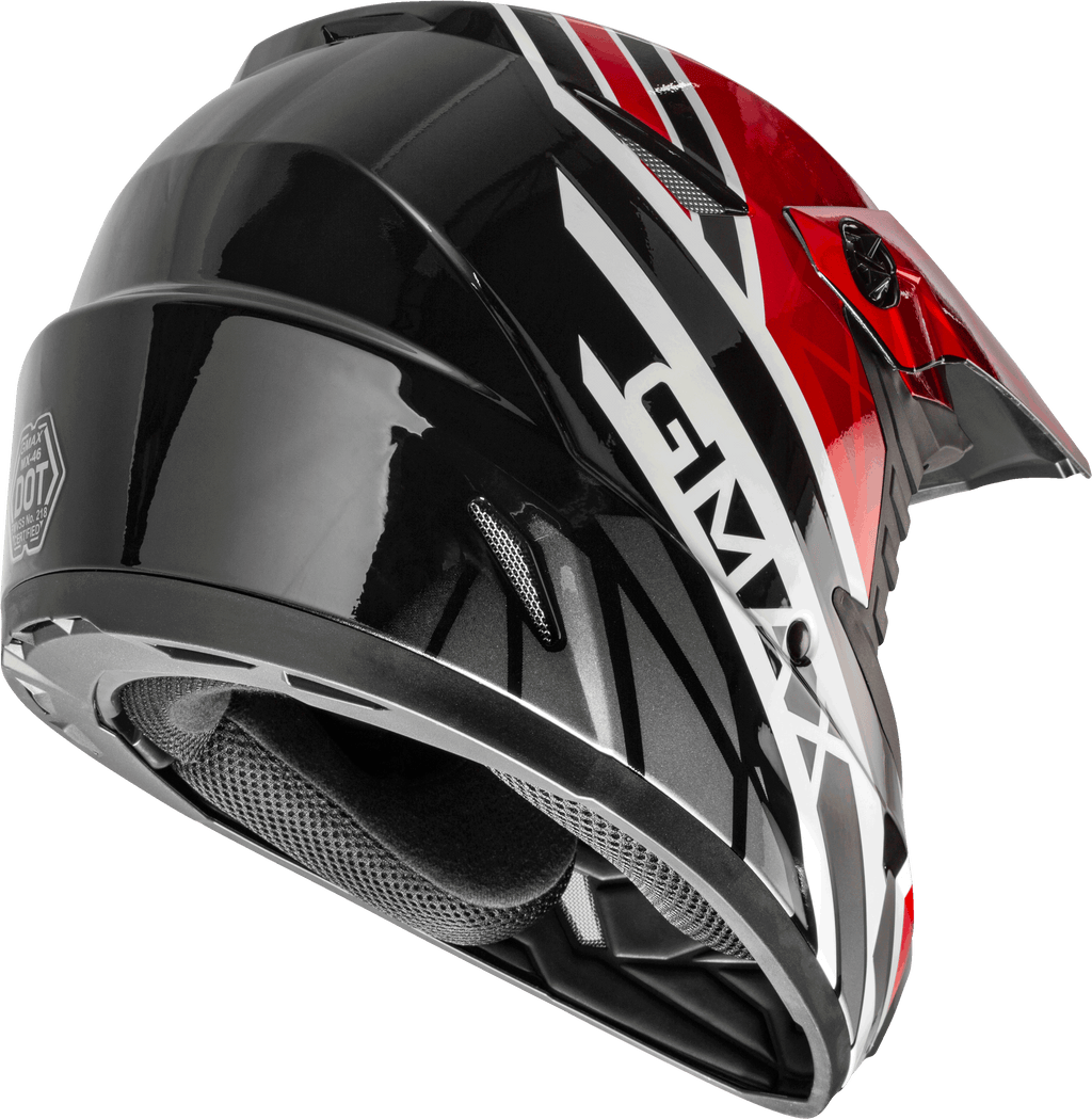 Youth Mx 46y Off Road Mega Helmet Black/Red/White Ym