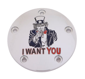 M8 Timer Cover Uncle Sam Chrome