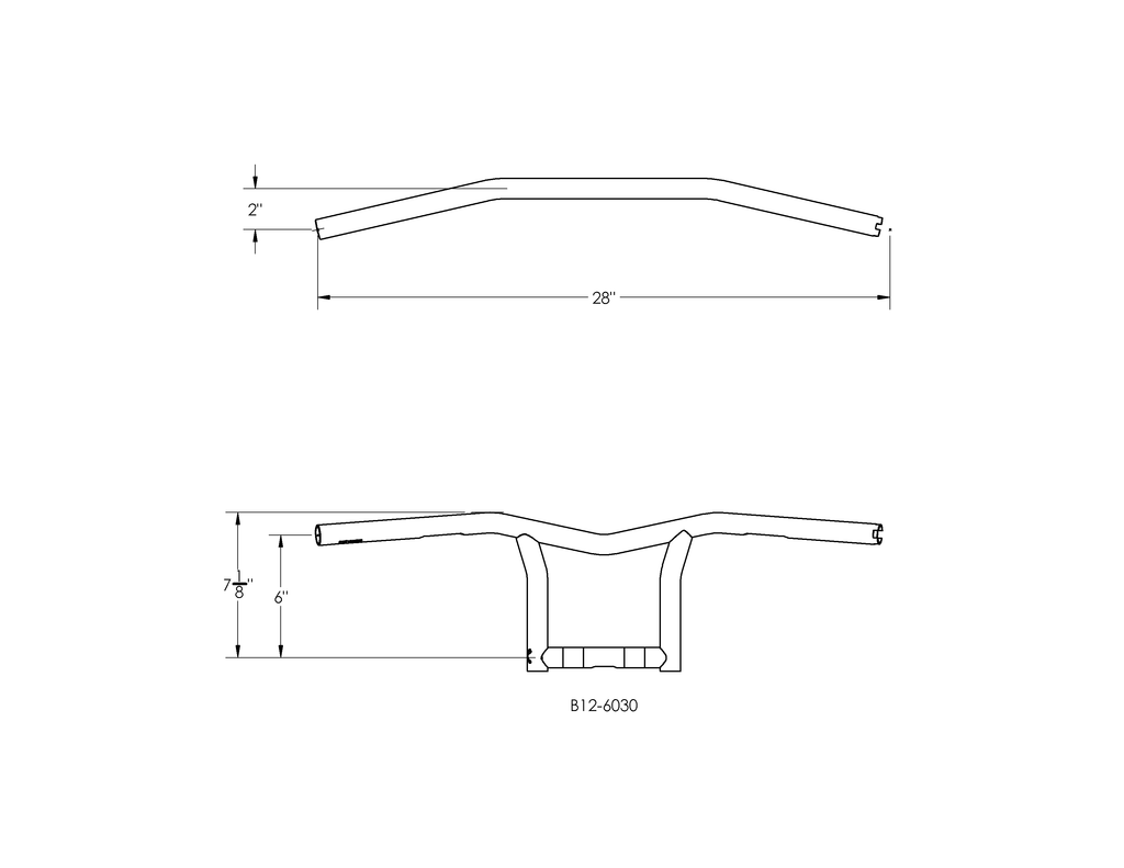 Sid 10" Bar 1" Tbw Chrome