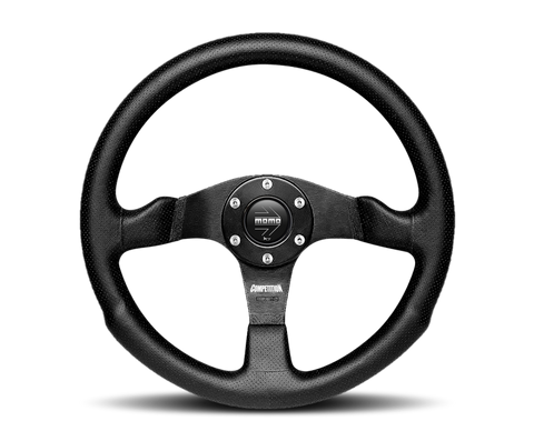 Momo Competition Steering Wheel 350 mm - Black AirLeather/Black Spokes