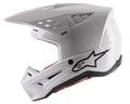 S M5 Solid Helmet White Glossy Sm