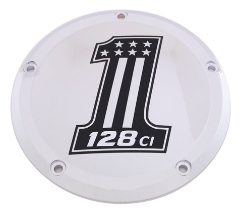 7  M8 Flt/Flh Derby Cover 128 Chrome