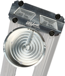 H/D Billet Speedo Mount Raw Req Hofmann Risers